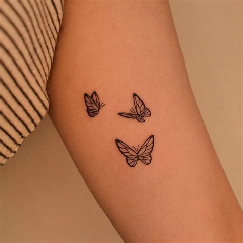 3 butterfly tattoo